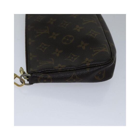 Pre Loved Louis Vuitton Pochette Flicie Monogram Clutch Women Brown Clutch Bags - Picture 5 of 8